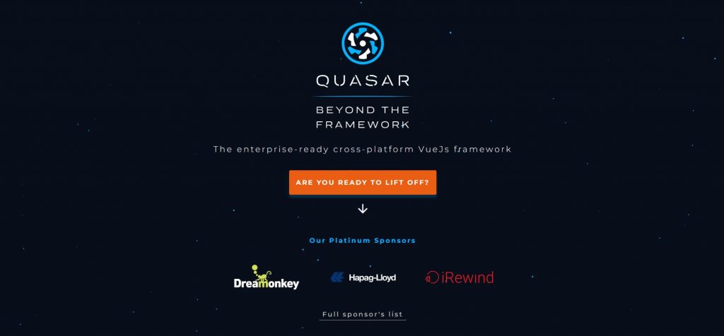 Quasar Framework a Vue.js frameworks